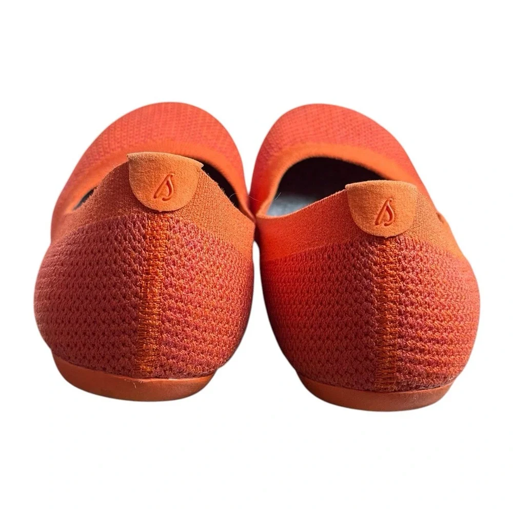 Allbirds Tree Breezers‎ Knit Ballet Flats Color Buoyant Orange 9 Career Preppy
